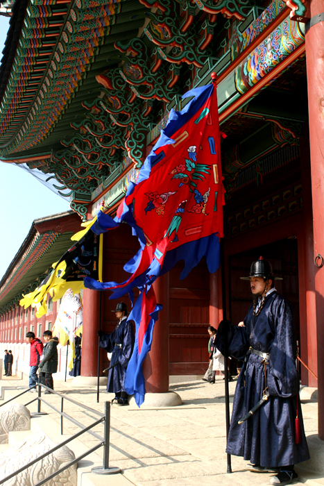 Palace guards at the first gate