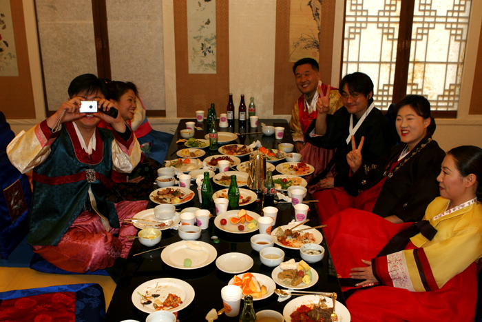 Lunch after the wedding at the Korea House