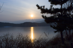 Frozen lake in the Hwa Chin Poh area