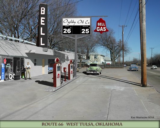 West Tulsa Bell Gas Station, Route 66